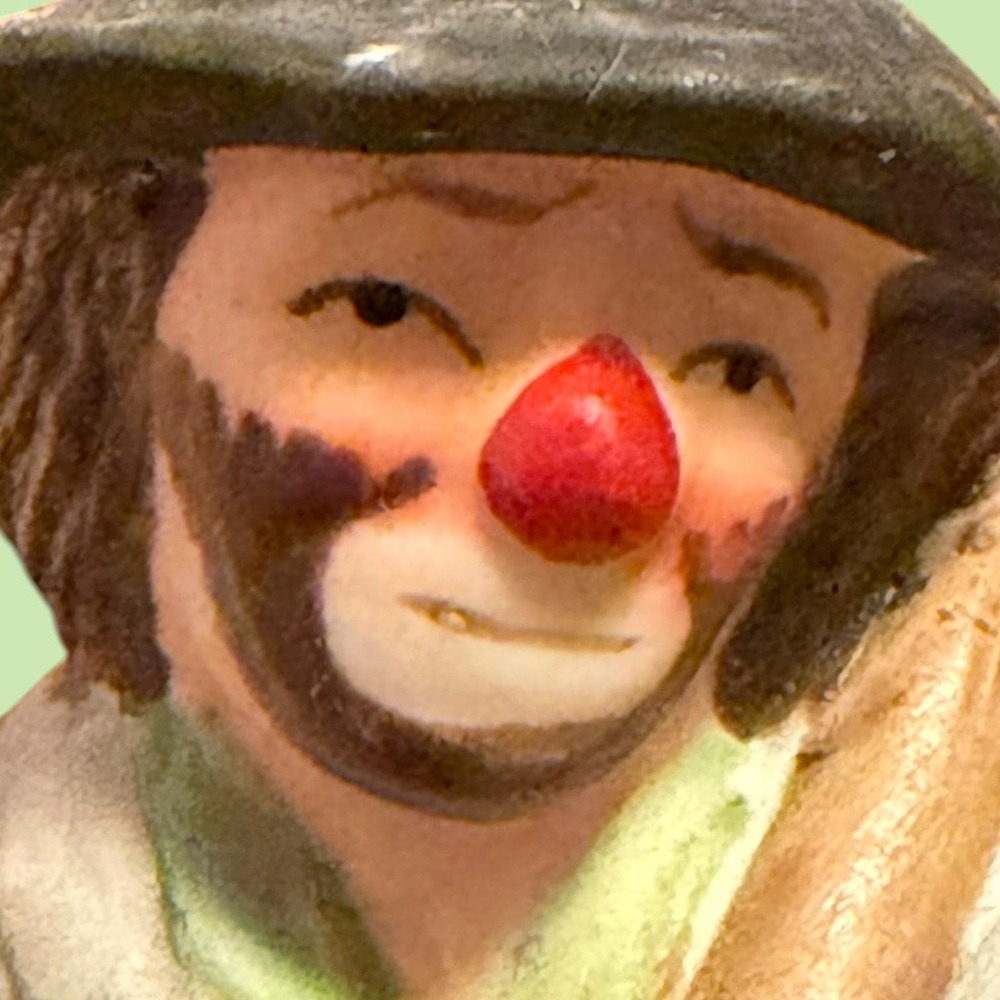 Emmett Kelly Jr Hobo Clown Figurine Flambro EKJ Unicycle Soda Vintage - Picture 2 of 14